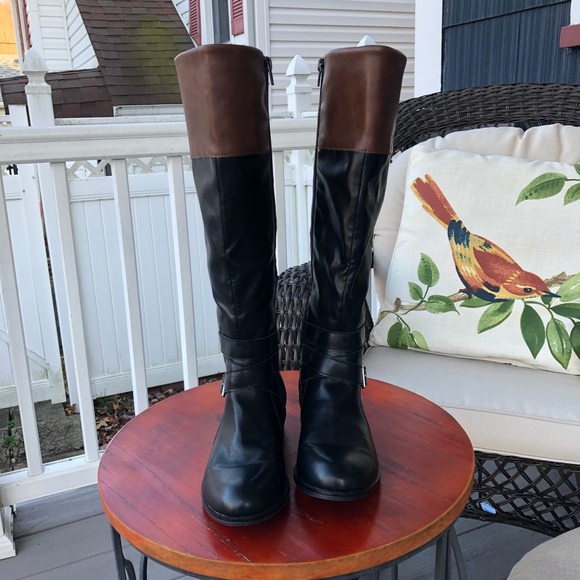 Arizona Jean Co. NWT 2-Tone Knee-High Delling Boot - Picture 2 of 5